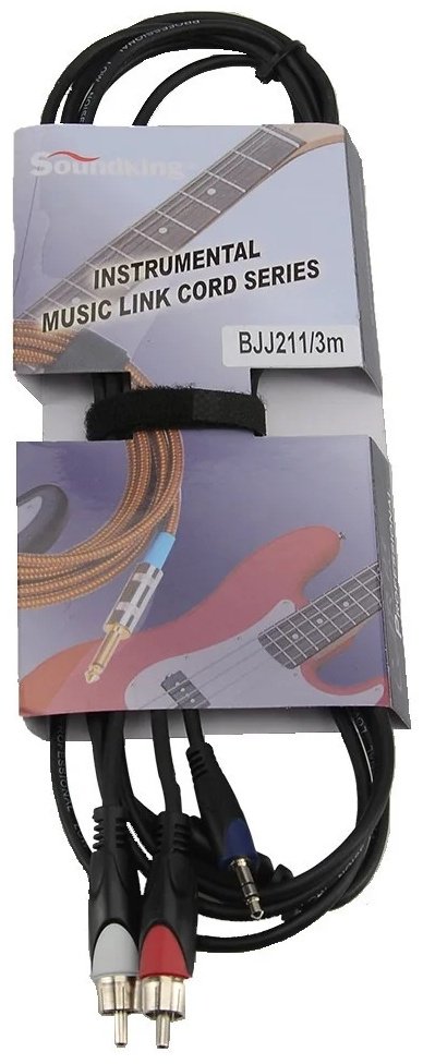 Кабель Soundking RCA - 3.5 mm jack 3 м купить,3200