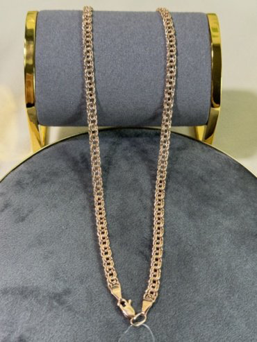 Цепь Exclusive Gold 3216776 длина 55 см, вес 8.75 г золото, плетение бисмарк купить,600000