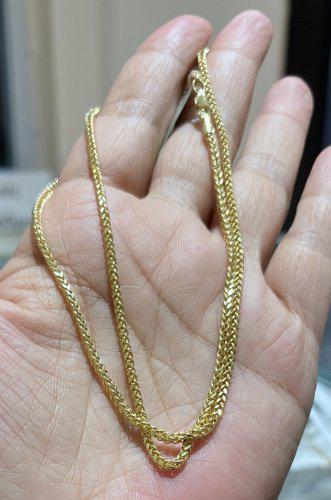 Цепь Exclusive Gold 75678 длина 55 см, вес 4.25 г золото, плетение колос купить,NaN