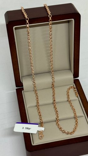 Цепь Exclusive Gold 240722053 длина 45 см, вес 3.58 г золото, плетение якорное купить,299745