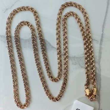 Цепь Exclusive Gold 5588765 длина 60 см, вес 30 г золото, плетение бисмарк купить,2100000