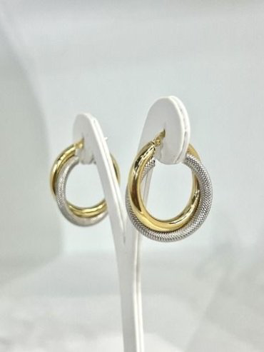 Серьги Luxury C3255 вес 6.1 г золото, без вставок купить,NaN