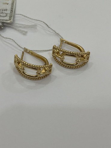 Серьги Exclusive Gold 76567777 вес 5.7 г золото, без вставок купить,NaN