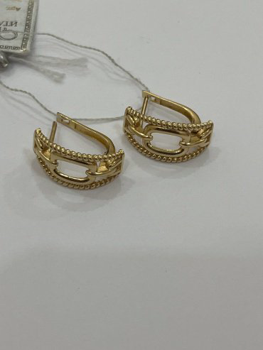 Серьги Exclusive Gold 76567777 вес 5.7 г золото, без вставок купить,NaN