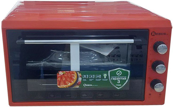 Мини-печь Rebus Pro-3695 36L красная
