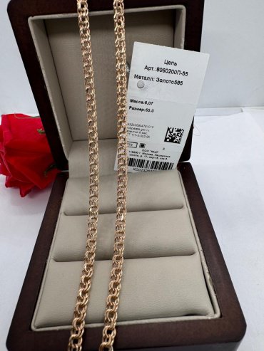 Цепь Exclusive Gold 726364024 длина 55 см, вес 6.7 г золото, плетение нонна - ForteMarket Цепь Exclusive Gold 726364024 длина 55 см, вес 6.7 г золото, плетение нонна купить,502500