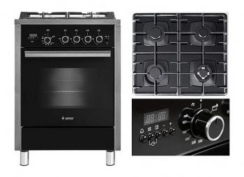 Газовая плита Gefest ПГ6700-04 черная купить,NaN