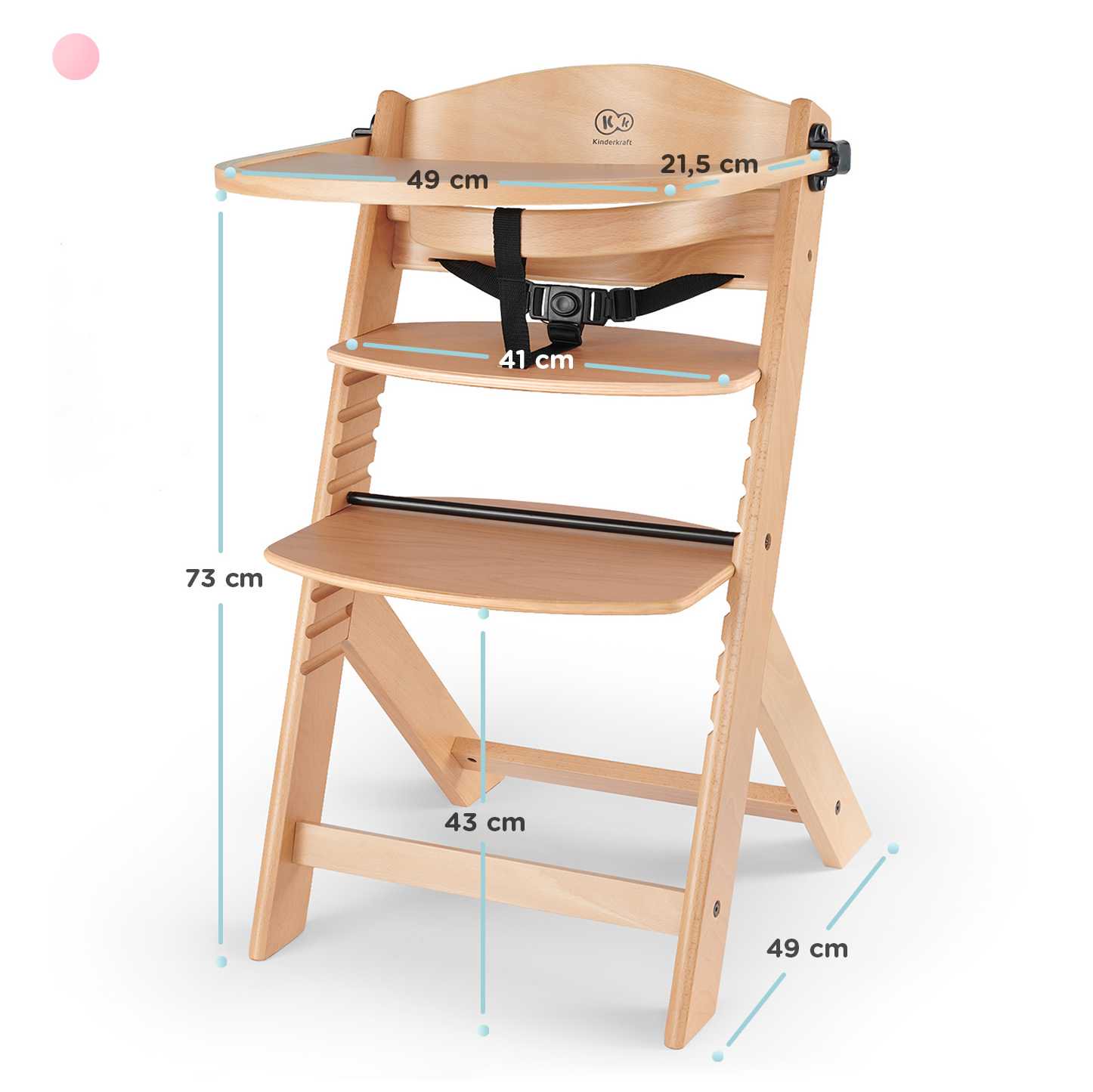 Стульчик для кормления Kinderkraft Enock Drewniane  купить,NaN