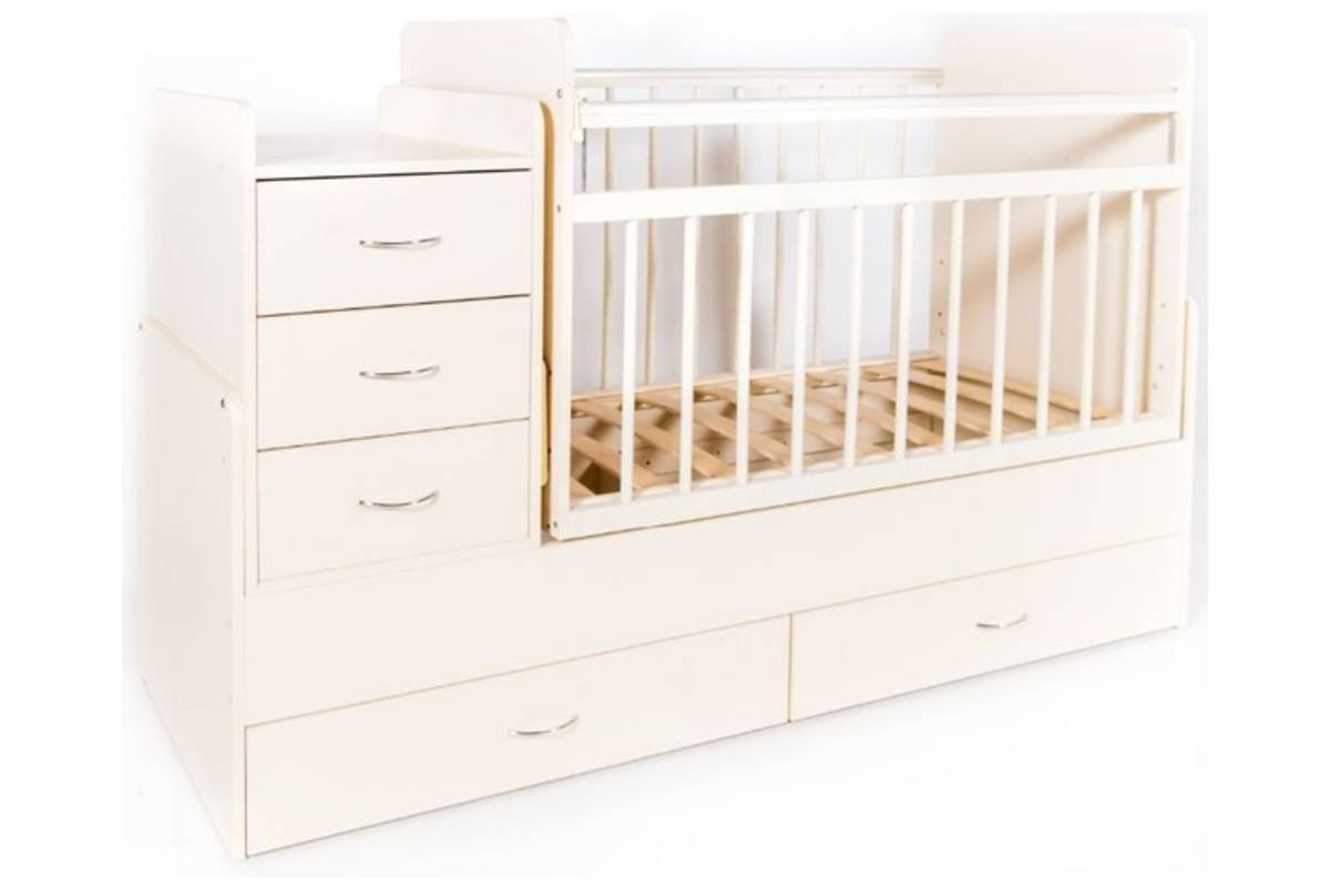 Кровать-трансформер детская Bambini M 01.10.01 слоновая кость  купить,NaN
