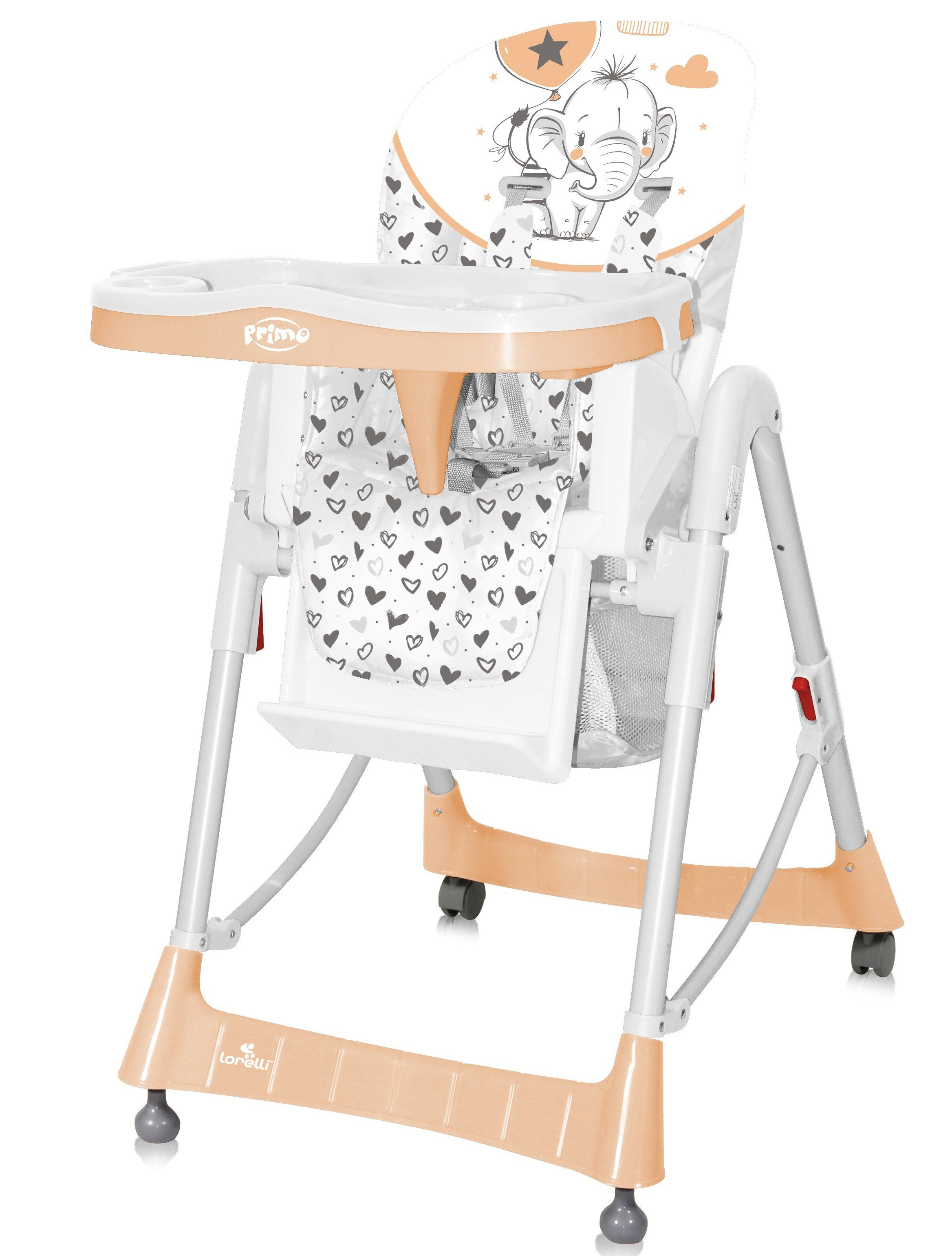 Стульчик для кормления Lorelli Cookie Beige Elephant 1918 бежевый купить,NaN