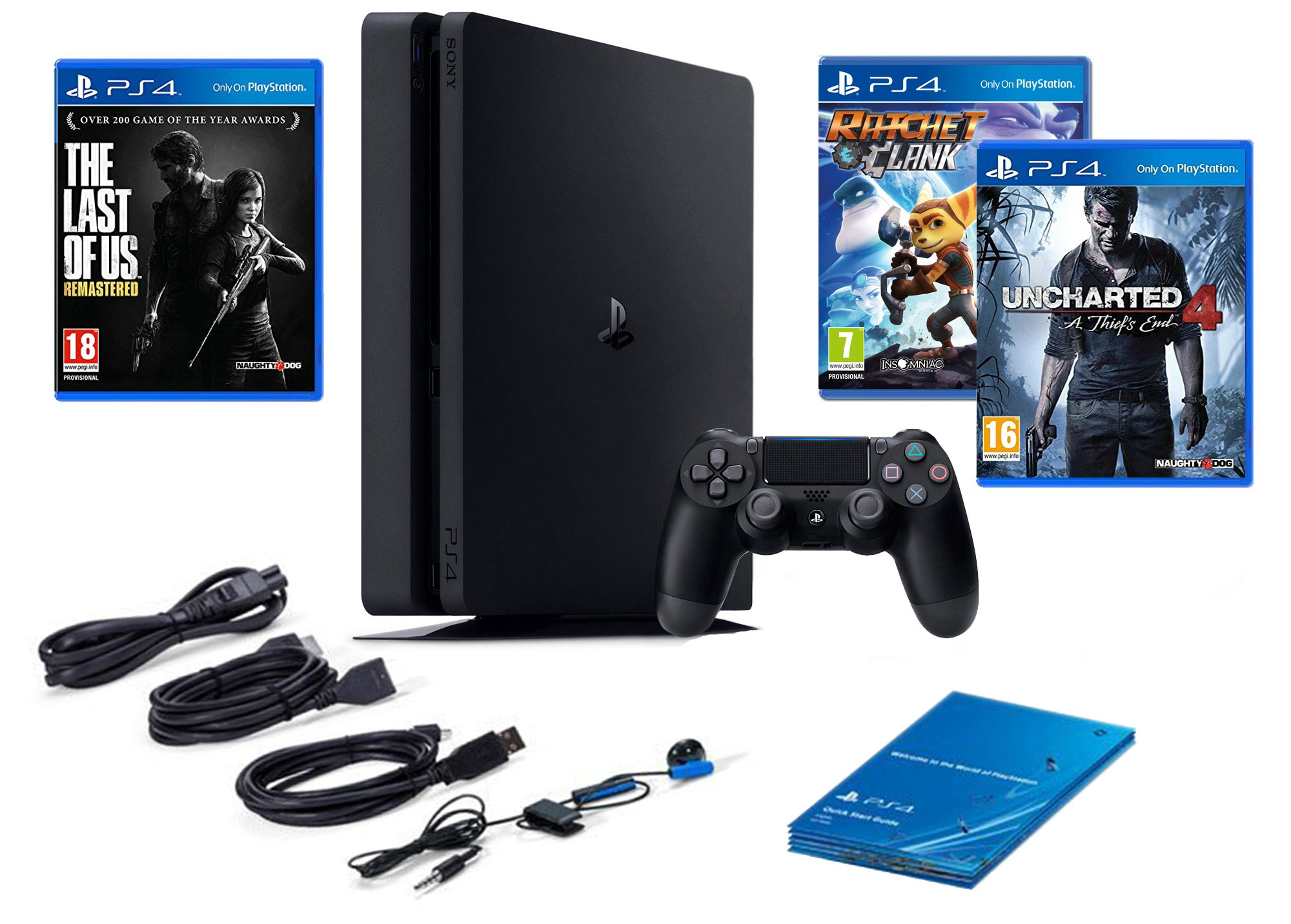 Игровая консоль Sony PlayStation 4 Slim 1Tb черная купить,NaN
