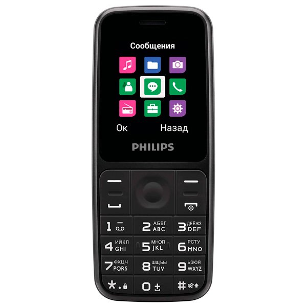 Мобильный телефон Phillips E125 DS Black купить,NaN