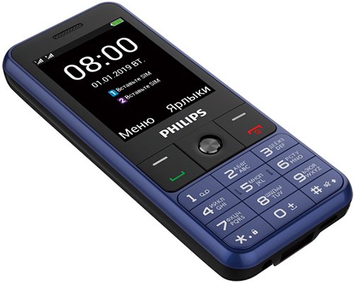 Мобильный телефон Philips Xenium E182 DS Blue купить,NaN