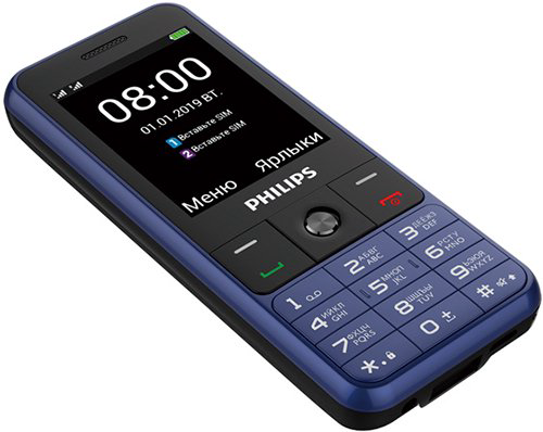 Мобильный телефон Philips Xenium E182 DS Blue купить,NaN