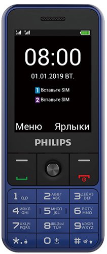 Мобильный телефон Philips Xenium E182 DS Blue купить,NaN