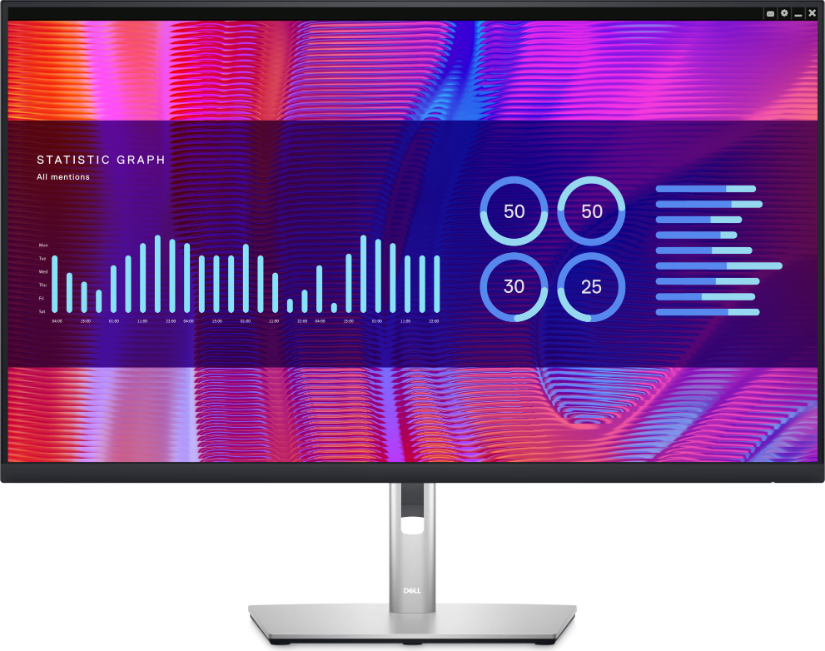 Монитор Dell  P3223DE 210-BDGB 31.5 черно-серебристый
