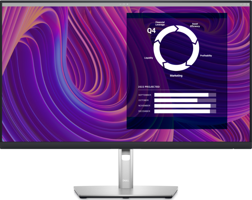 Монитор Dell P2723D 210-BDDX 27" черно-серебристый
