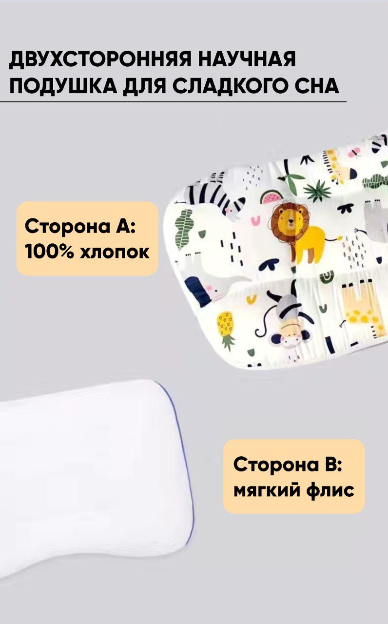 Ортопедическая подушка DIOLA 30x50 см, микроволокно