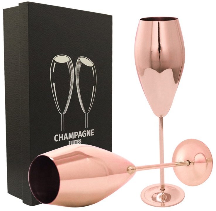 Набор бокалов DIOLA 215 мл, металл, 2 шт