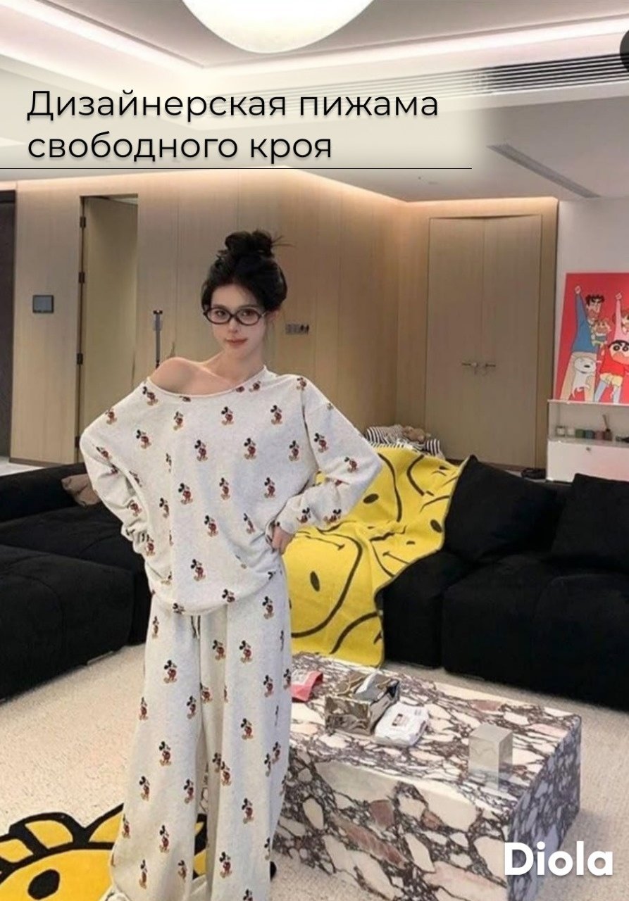 Пижама DIOLA серый, мультиколор