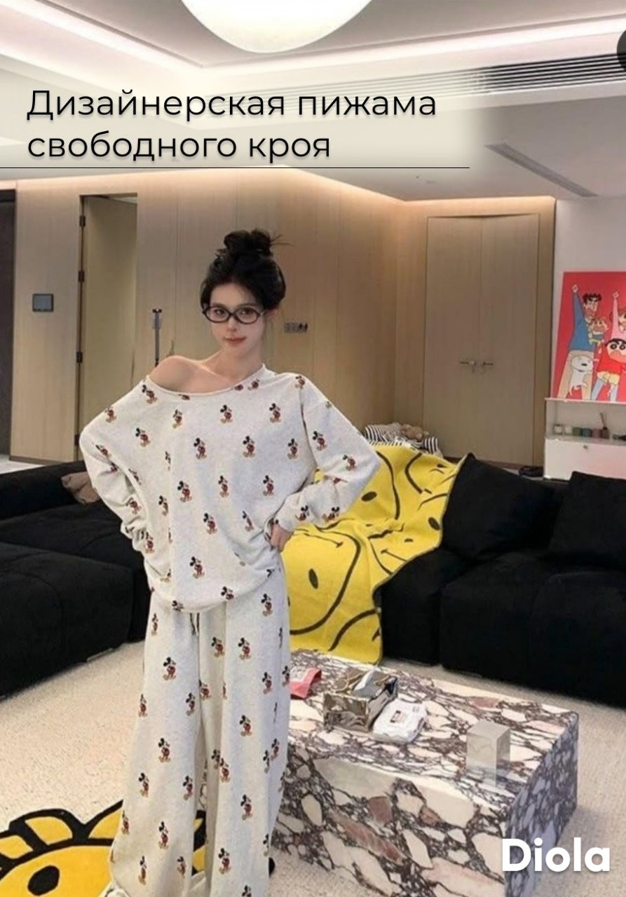 Пижама DIOLA серый, мультиколор купить,NaN