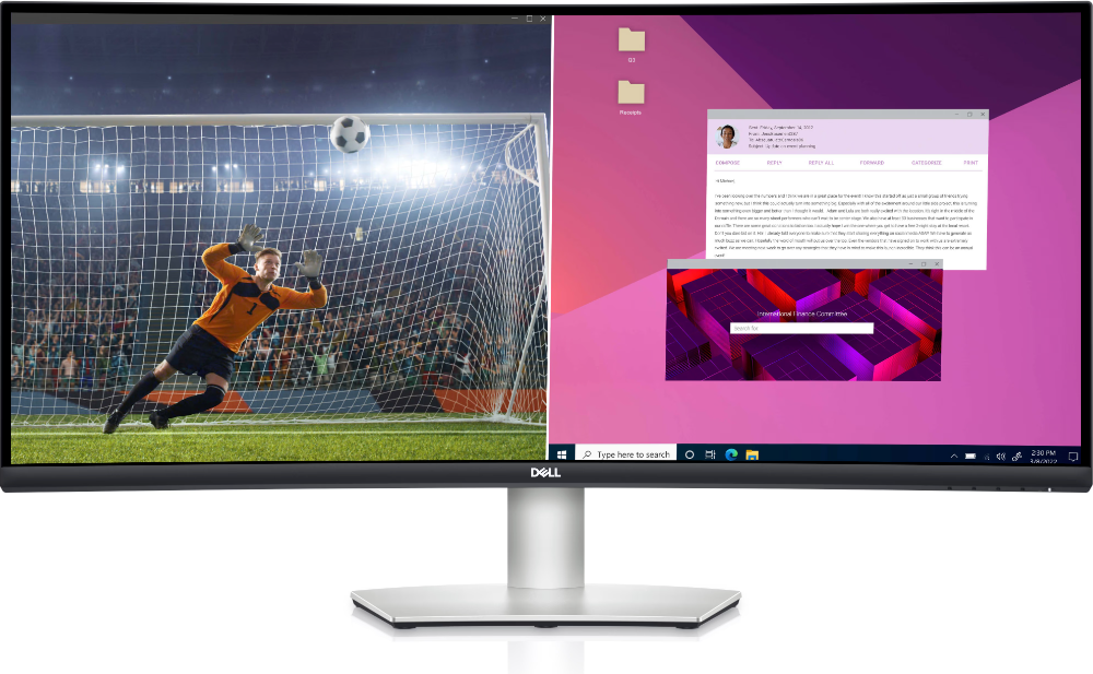 Монитор Dell S3423DWC 210-BEJE 34" черно-серебристый