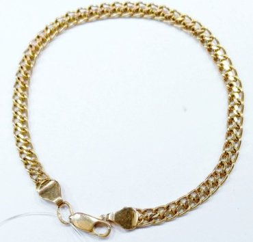Браслет Altyn Gold 405Б длина 20 см, вес 4.05 г золото, плетение царь купить,NaN