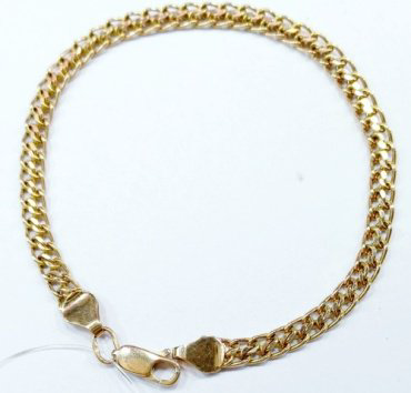 Браслет Altyn Gold 405Б длина 20 см, вес 4.05 г золото, плетение царь купить,NaN