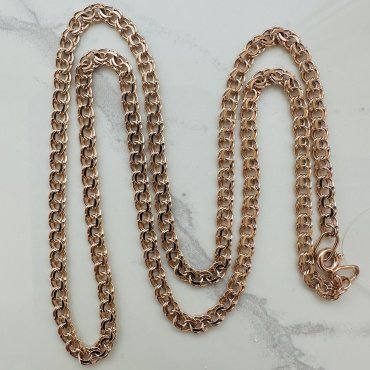 Цепь SAFIYA JEWELRY 570005024 длина 60 см, вес 4.96 г золото, плетение бисмарк купить,NaN