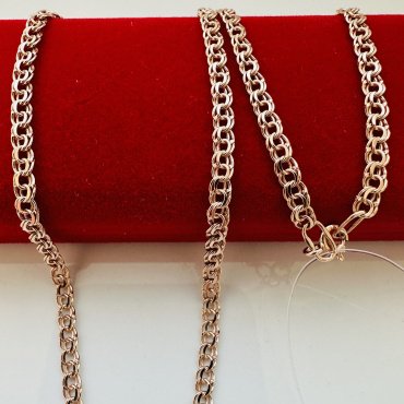 Цепь SAFIYA JEWELRY 570005024 длина 60 см, вес 4.96 г золото, плетение бисмарк купить,NaN