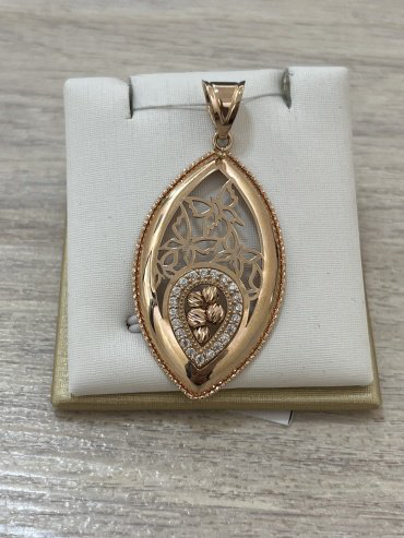 Подвеска Diamant 7457865 вес 2.9 г золото, фианит купить,NaN