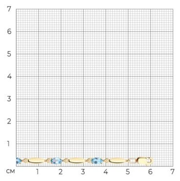 Браслет Diamant 51-350-00362-1_18 длина 18 см, вес 4 г золото, плетение фантазийное купить,NaN