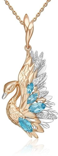 Подвеска PLATINA 03-3503-00-201-1111 вес 3.36 г золото, топаз купить,NaN
