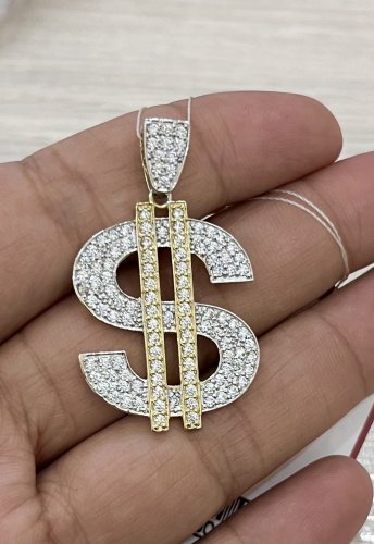 Подвеска Кубачи 7567888 вес 7.6 г золото, фианит Swarovski купить,NaN