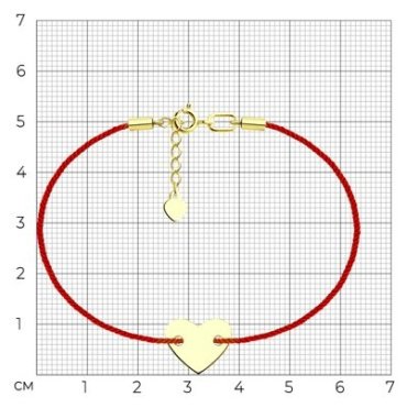 Браслет Diamant 53-150-01127-1 длина 18 см, вес 1.25 г текстиль, плетение отсутствует купить,NaN