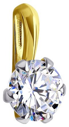 Подвеска Diamant 53-130-01816-1 вес 0.72 г золото, фианит купить,NaN