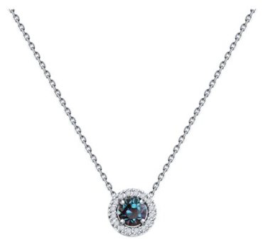 Колье Diamant 52-270-02344-1_42 длина 42 см вес 1.6 г золото, александрит 120029035 купить,NaN