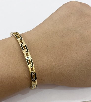 Браслет Exclusive Gold 74678 длина 19 см, вес 12.72 г золото, плетение обод купить,NaN