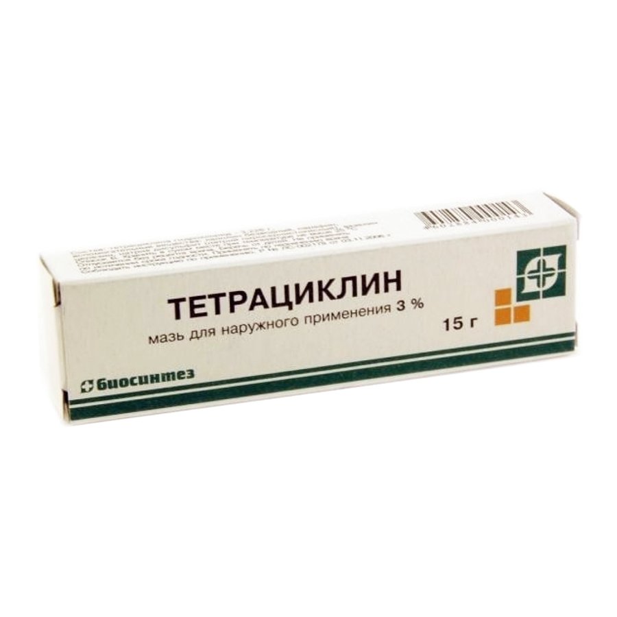 Биосинтез ОАО Тетрациклиновая мазь 3% 15г 