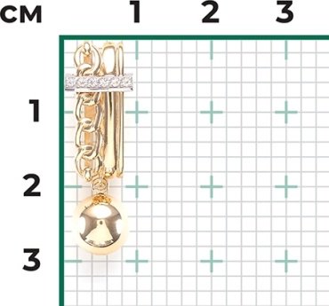 Подвеска PLATINA 03-3286-00-201-1121 вес 2.76 г золото, топаз купить,NaN