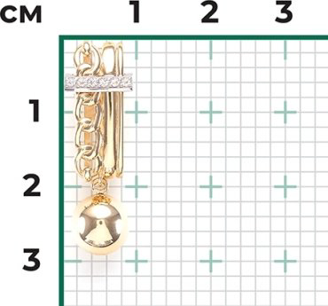 Подвеска PLATINA 03-3286-00-201-1121 вес 2.76 г золото, топаз купить,NaN