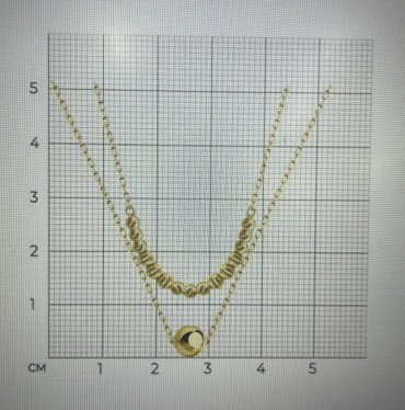 Колье Diamant 53-170-01177-1 длина 45 см вес 2.57 г золото, без вставок 113192940 купить,NaN
