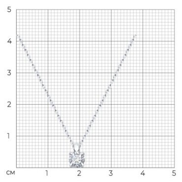 Колье Diamant 52-270-02383-1_45 длина 45 см вес 2.39 г золото, бриллиант купить,NaN