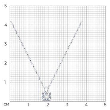 Колье Diamant 52-270-02383-1_45 длина 45 см вес 2.39 г золото, бриллиант купить,NaN
