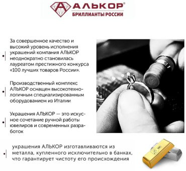 Колье АЛЬКОР 06-2912/00КЦ-00 длина 40 см вес 2.87 г серебро, фианит купить,NaN