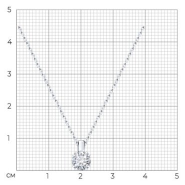 Колье Diamant 52-270-02371-1_45 длина 45 см вес 2.66 г золото, бриллиант купить,575000