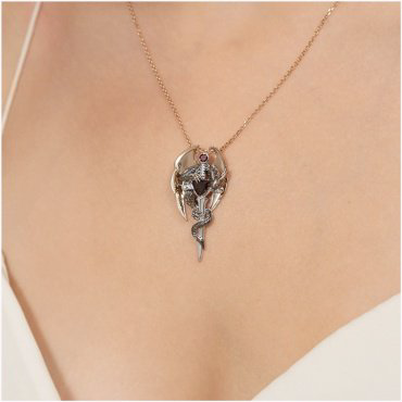 Подвеска PLATINA 03-3495-00-204-1111 вес 5.78 г золото, гранат купить,NaN