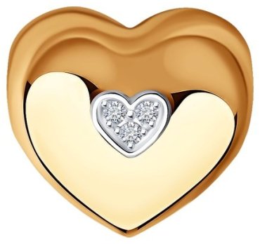Подвеска Diamant 51-230-01325-1 вес 1.06 г золото, бриллиант купить,NaN
