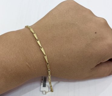 Браслет Exclusive Gold 646887 длина 18 см, вес 2.96 г золото, плетение фантазийное купить,NaN