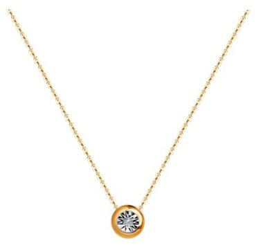 Колье Diamant 51-270-01074-1 длина 42 см вес 1.43 г золото, бриллиант купить,NaN